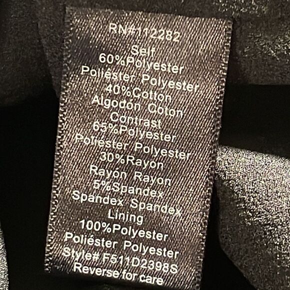 Adelyn Rae Dress Womens Size large sheath cotton Blend Sleeveless embroidered - Picture 11 of 13